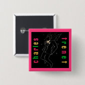 チャールズ・トレネット 缶バッジ (正面&裏面)