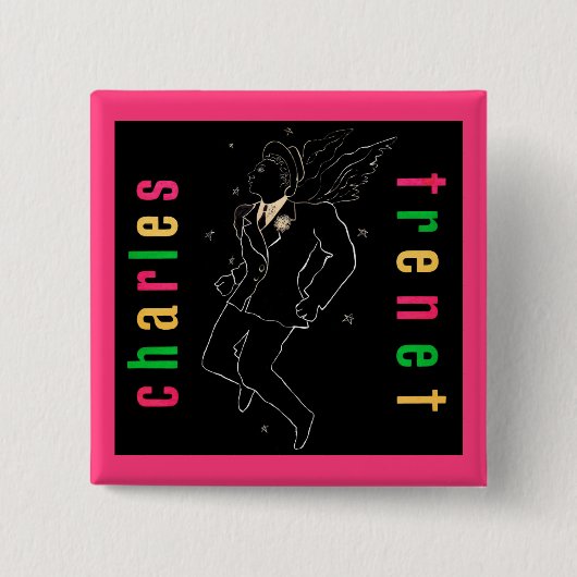 チャールズ・トレネット 缶バッジ (正面)