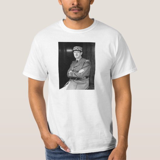 チャールズ・ド・ゴール Tシャツ (正面)