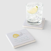 チャールズ・ハッドン・スポルジョンのかたつむりのPerseverenceの引用文 ストーンコースター (横)