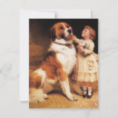 チャールズ・バートン・バーバーによるセントバーナード犬の絵「信頼」 (正面)