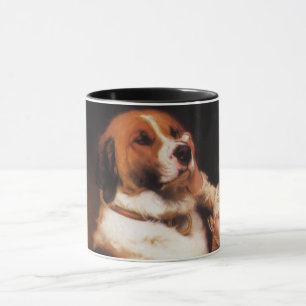 チャールズ・バートン・バーバーによるセントバーナード犬の絵「信頼」 マグカップ
