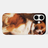 チャールズ・バートン・バーバーによるセントバーナード犬の絵「信頼」 Case-Mate iPhoneケース (裏面 (横))