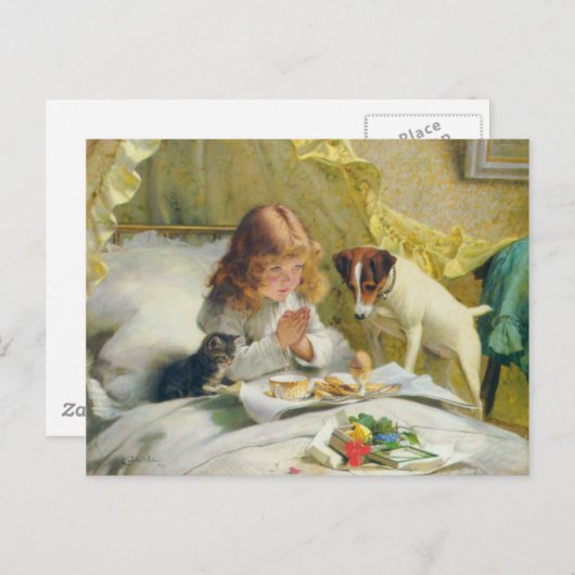 チャールズ・バートン・バーバーによる「サスペンス」 ポストカード (正面/裏面)