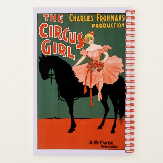 チャールズ・フローマンのプロデュース、サーカス・ガール3 ノートブック (裏面)
