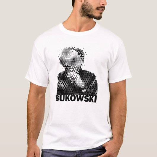 チャールズ・ブコウスキーの肖像 Tシャツ (正面)