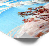 チャールズ・ブルームフィールドホワイトテラス，ニュージーランド ポスター (角)