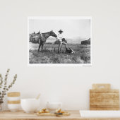 チャールズ・ベルデンと馬とスカル。 ポスター (キッチン)