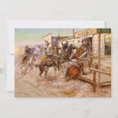 チャールズ・マリオン・ラッセルにノックすることなく サンキューカード (正面)