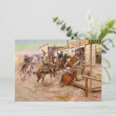 チャールズ・マリオン・ラッセルにノックすることなく サンキューカード (スタンド正面)