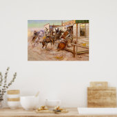 チャールズ・マリオン・ラッセルにノックすることなく ポスター (キッチン)