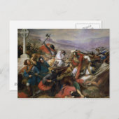 チャールズ・マルテルが勝利したポワティエの戦い ポストカード (正面/裏面)