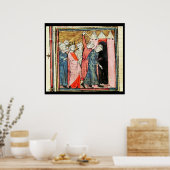 チャールズ・マルテルは処罰の面倒を見る ポスター (キッチン)