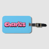 チャールズ ラゲッジタグ (正面横)