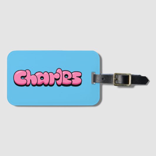 チャールズ ラゲッジタグ (正面横)