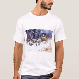 チャールズ・ラッセルによるニューイングランドの古きクリスマス Tシャツ
