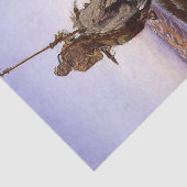 チャールズ・ラッセルの「クリーインディアン」カウボーイアート 薄葉紙 (詳細)