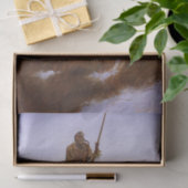 チャールズ・ラッセルの「クリーインディアン」カウボーイアート 薄葉紙 (ギフト)