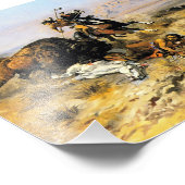 チャールズ・ラッセルの「バッファロー狩り」コウボーイ・アート フォトプリント            (角)