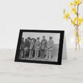 チャールズ・リンドバーグとオーヴィル・ライト1927 カード (黄色い花)