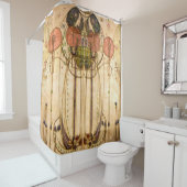 チャールズ・レニー・マッキントシュザ・ワッセイル シャワーカーテン (インサイチュ)