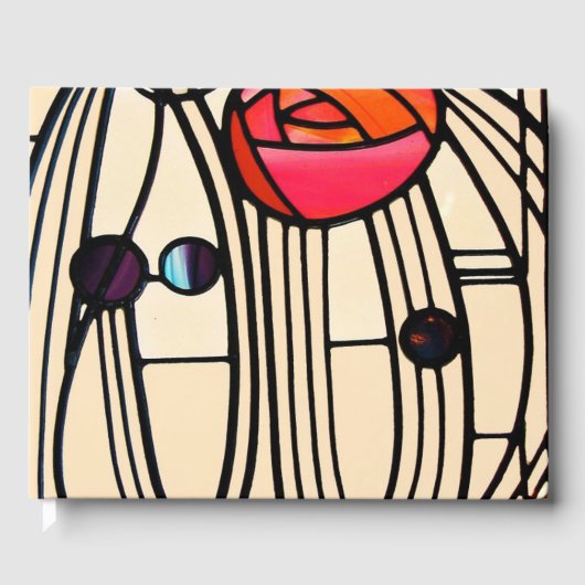 チャールズ・レニー・マッキントッシュのステンドグラス ゲストブック (正面)