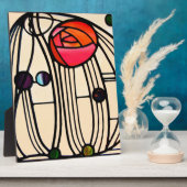 チャールズ・レニー・マッキントッシュのステンドグラス フォトプラーク (側面)