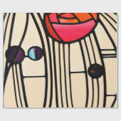 チャールズ・レニー・マッキントッシュのステンドグラス ラッピングペーパー (フラット)