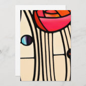 チャールズ・レニー・マッキントッシュのステンドグラス 招待状 (正面/裏面)