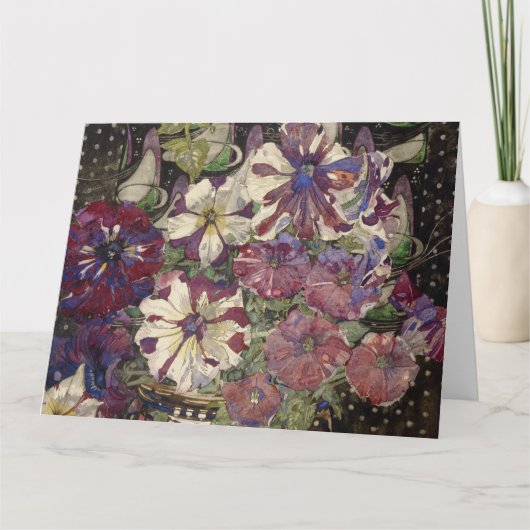 チャールズ・レニー・マッキントッシュ - ペチュニア カード (正面)