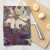 チャールズ・レニー・マッキントッシュ-ペチュニア キッチンタオル (四つ折り)