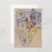 チャールズ・レニー・マッキントッシュ- Montルイ-花 エンクロージャーカード (正面/裏面)