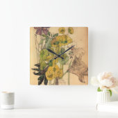 チャールズ・レニー・マッキントッシュ – Yham 1909でスパージ スクエア壁時計 (ホーム)