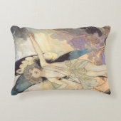 チャールズ・ロビンソンによるヴィンテージ ビクトリアン バタフライ フェアリー アクセントクッション (正面)