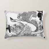 チャールズ・ロビンソンによるヴィンテージ ビクトリア時代のマザーグース アクセントクッション (正面)