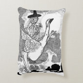 チャールズ・ロビンソンによるヴィンテージ ビクトリア時代のマザーグース アクセントクッション (裏面(縦))