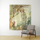 チャールズ・ロビンソンによる「シークレットガーデン」フェアリー・アート タペストリー (インサイチュ)