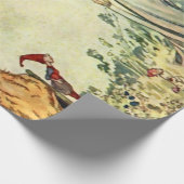 チャールズ・ロビンソンによる「シークレットガーデン」フェアリー・アート ラッピングペーパー (角)