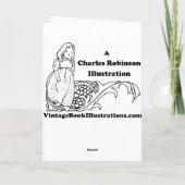 チャールズ・ロビンソン – 人魚 カード (裏面)