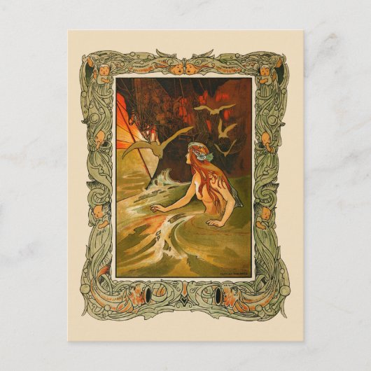 チャールズ・ロビンソン – 人魚 ポストカード (正面)