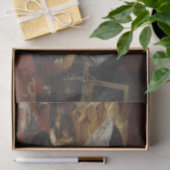 チャールズ・ヴァン・デン・エスケンのバスケットに入った子猫 薄葉紙 (ギフト)