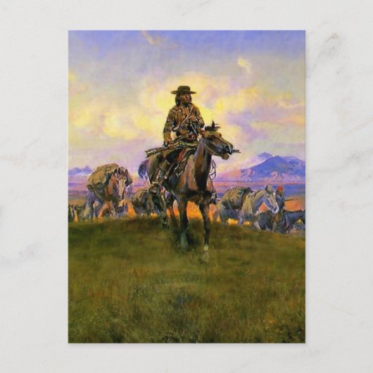 チャールズ・M・ラスの『ロマンスの創造者』西画 ポストカード (正面)