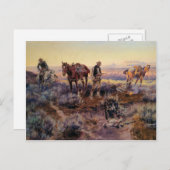 チャールズ・M・ラッセルがバイオリン弾きを払う(1919年) ポストカード (正面/裏面)