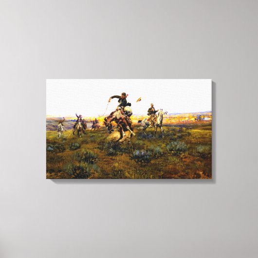 チャールズ・M・ラッセルが悪い キャンバスプリント (正面)