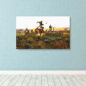 チャールズ・M・ラッセルが悪い キャンバスプリント (インサイチュ (ウッドフロア))