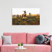 チャールズ・M・ラッセルが悪い キャンバスプリント (インサイチュ (リビング))