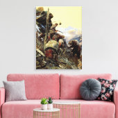 チャールズ・M・ラッセルによる係争歩道 キャンバスプリント (インサイチュ (リビング))