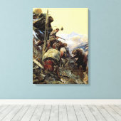 チャールズ・M・ラッセルによる係争歩道 キャンバスプリント (インサイチュ (ウッドフロア))