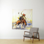 チャールズ・M・ラッセルによる「バッカー」の西洋美術 タペストリー (インサイチュ)