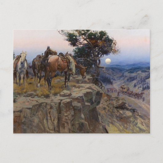 チャールズ・M・ラッセルによる「無実の同盟」 ポストカード (正面)